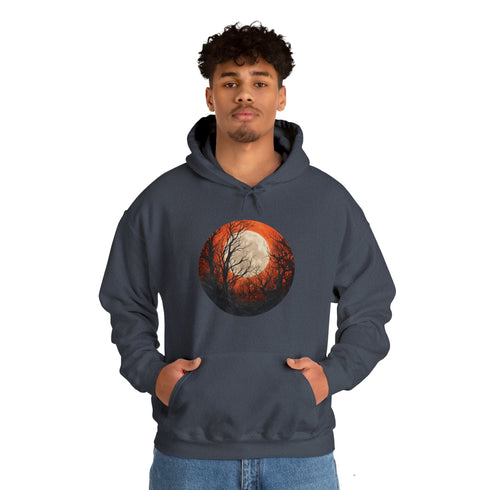 Halloween Harvest Moon - Graphic Hooded Sweatshirt